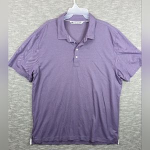 Travis Mathew Polo Shirt Mens XXL Purple Short Sleeve Golf Casual Pima